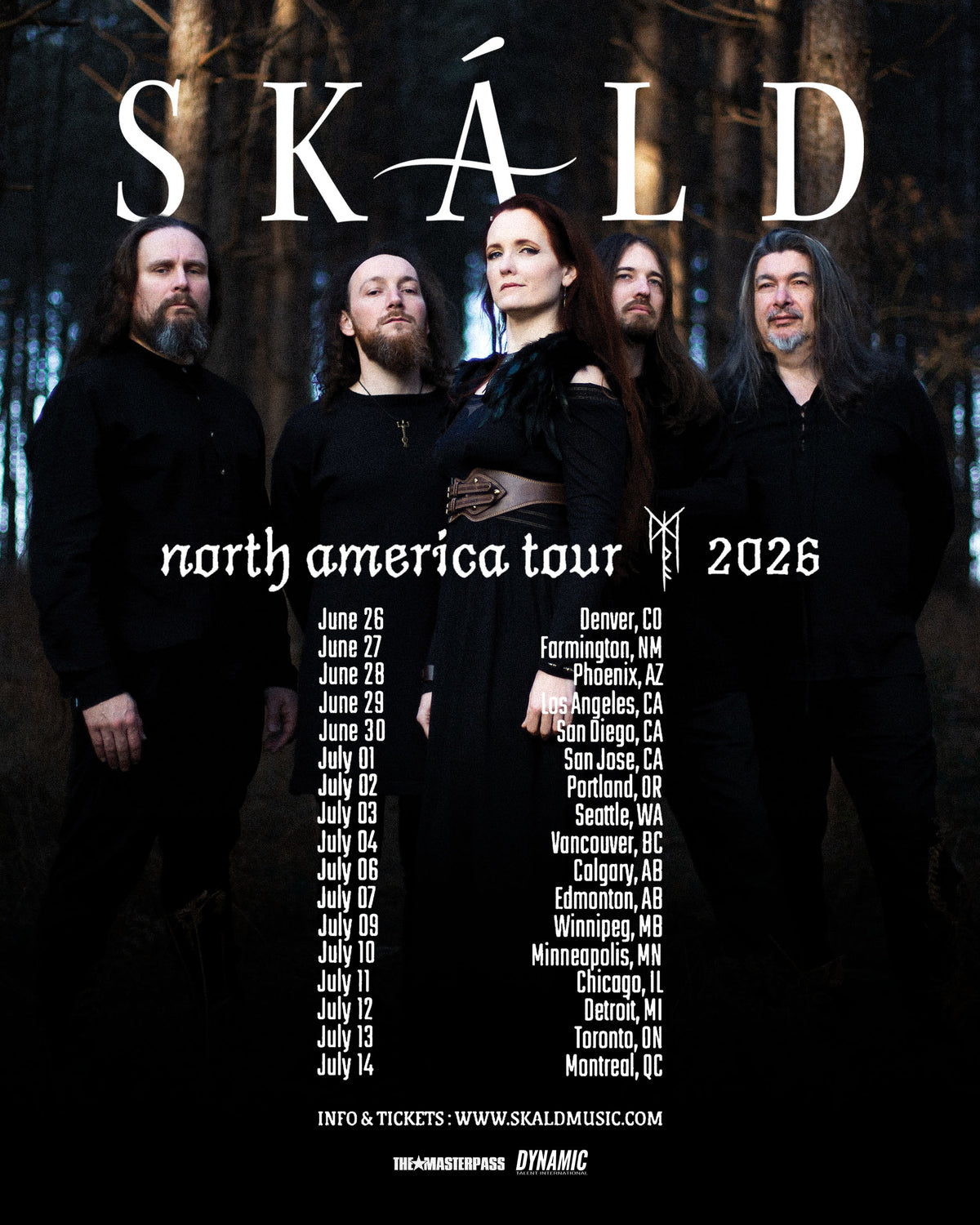 Skald North America Tour 2026 VIP Experience