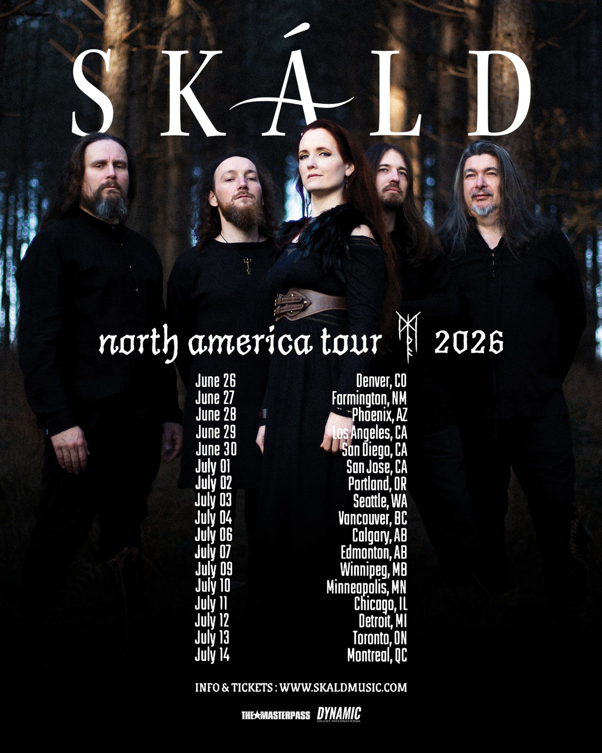 Skald North America Tour 2026 VIP Experience
